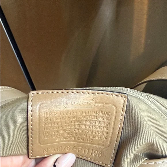 Coach Tan Leather Crossbody Bag - Picture 5 of 7